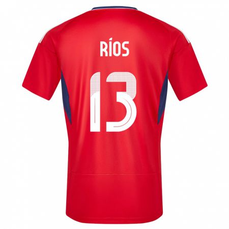Kandiny Muži Kostarika Keral Rios #13 Červená Dresy Hazai Csapatmez 24-26 Triĭká