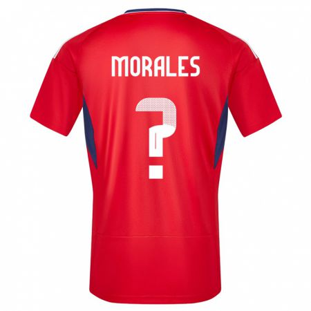 Kandiny Muži Kostarika Bryan Morales #0 Červená Dresy Hazai Csapatmez 24-26 Triĭká