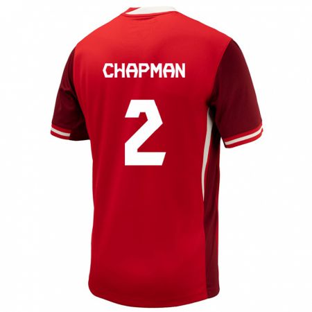 Kandiny Muži Kanada Allysha Chapman #2 Červená Dresy Hazai Csapatmez 24-26 Triĭká