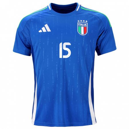 Kandiny Muži Taliansko Francesco Acerbi #15 Modrá Dresy Hazai Csapatmez 24-26 Triĭká