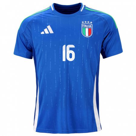 Kandiny Muži Taliansko Bryan Cristante #16 Modrá Dresy Hazai Csapatmez 24-26 Triĭká