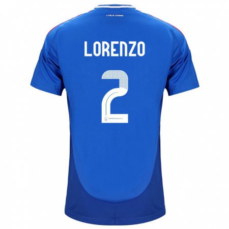 Kandiny Muži Taliansko Giovanni Di Lorenzo #2 Modrá Dresy Hazai Csapatmez 24-26 Triĭká