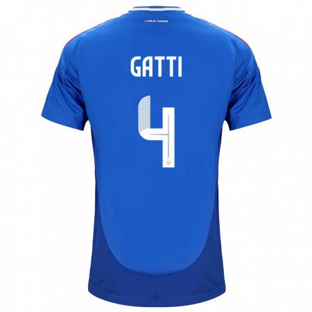 Kandiny Muži Taliansko Federico Gatti #4 Modrá Dresy Hazai Csapatmez 24-26 Triĭká