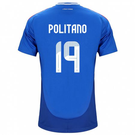Kandiny Muži Taliansko Matteo Politano #19 Modrá Dresy Hazai Csapatmez 24-26 Triĭká