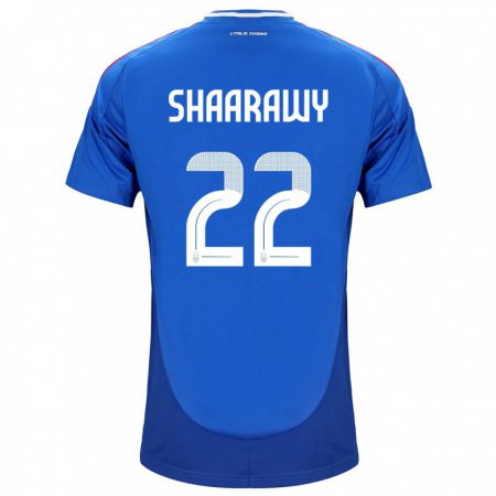 Kandiny Muži Taliansko Stephan El Shaarawy #22 Modrá Dresy Hazai Csapatmez 24-26 Triĭká