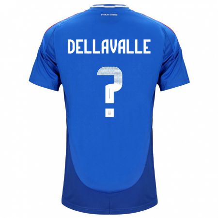 Kandiny Muži Taliansko Alessandro Dellavalle #0 Modrá Dresy Hazai Csapatmez 24-26 Triĭká