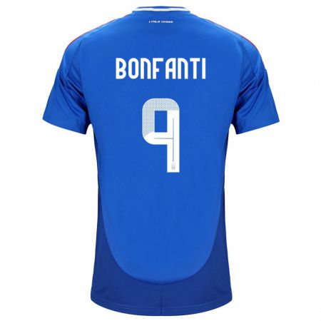Kandiny Muži Taliansko Nicholas Bonfanti #9 Modrá Dresy Hazai Csapatmez 24-26 Triĭká