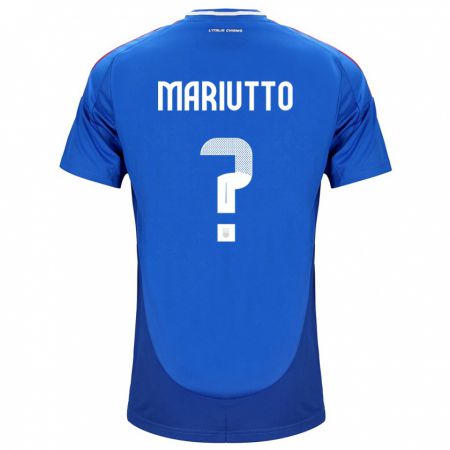 Kandiny Muži Taliansko Francesco Mariutto #0 Modrá Dresy Hazai Csapatmez 24-26 Triĭká