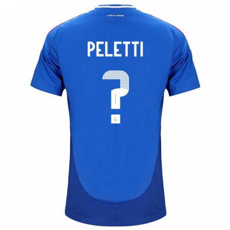 Kandiny Muži Taliansko Lamberto Peletti #0 Modrá Dresy Hazai Csapatmez 24-26 Triĭká