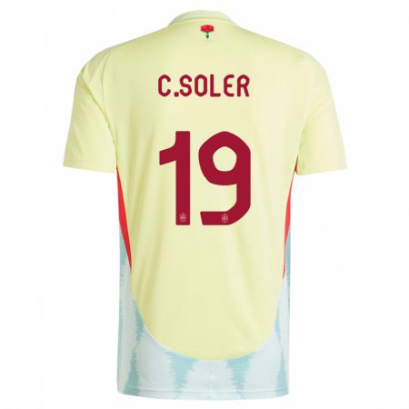 Kandiny Muži Španielsko Carlos Soler #19 Žltá Dresy Idegenbeli Csapatmez 24-26 Triĭká