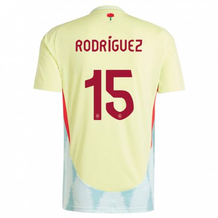 Kandiny Muži Španielsko Dani Rodriguez #15 Žltá Dresy Idegenbeli Csapatmez 24-26 Triĭká
