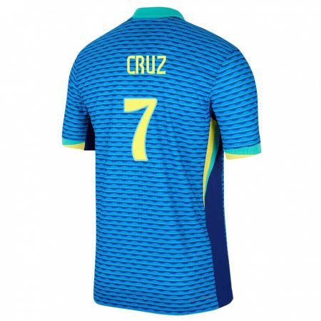 Kandiny Muži Brazília Joao Cruz #7 Modrá Dresy Idegenbeli Csapatmez 24-26 Triĭká