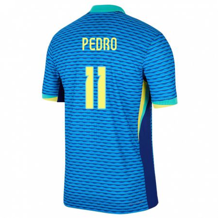 Kandiny Muži Brazília Pedro #11 Modrá Dresy Idegenbeli Csapatmez 24-26 Triĭká