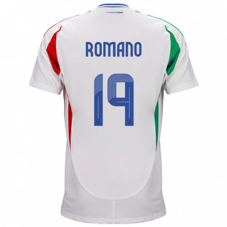 Kandiny Muži Taliansko Marco Romano #19 Biely Dresy Idegenbeli Csapatmez 24-26 Triĭká