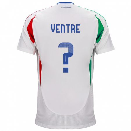 Kandiny Muži Taliansko Alessandro Ventre #0 Biely Dresy Idegenbeli Csapatmez 24-26 Triĭká