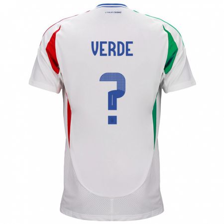 Kandiny Muži Taliansko Francesco Verde #0 Biely Dresy Idegenbeli Csapatmez 24-26 Triĭká