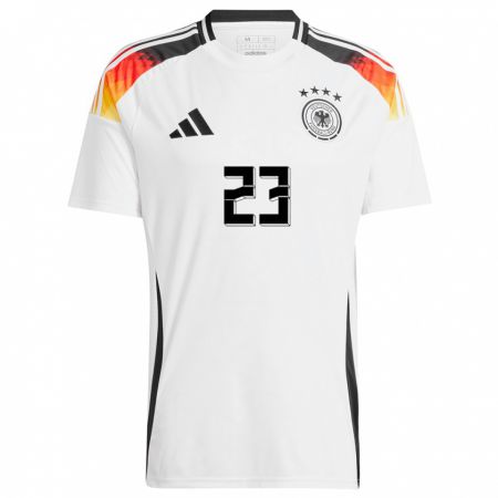 Kandiny Ženy Nemecko Emre Can #23 Biely Dresy Hazai Csapatmez 24-26 Triĭká