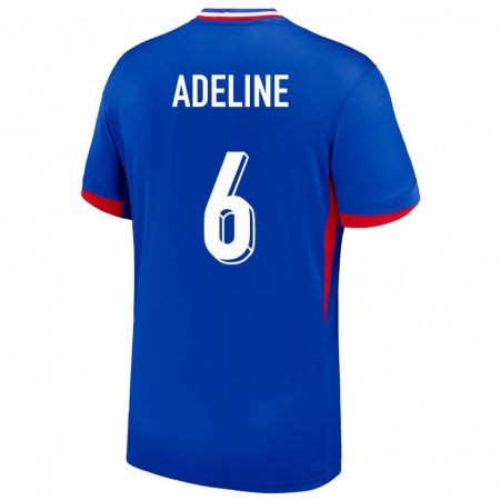 Kandiny Ženy Francúzsko Martin Adeline #6 Modrá Dresy Hazai Csapatmez 24-26 Triĭká