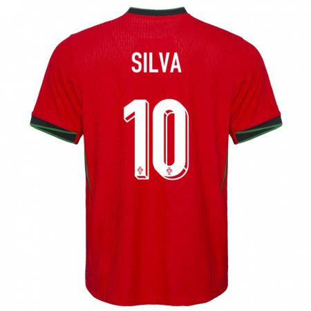 Kandiny Ženy Portugalsko Jessica Silva #10 Červená Dresy Hazai Csapatmez 24-26 Triĭká