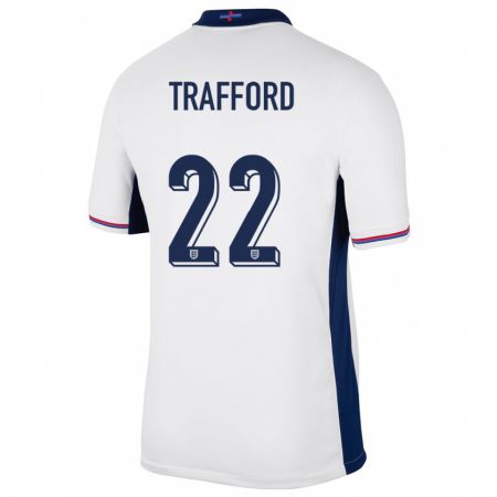 Kandiny Ženy Anglicko James Trafford #22 Biely Dresy Hazai Csapatmez 24-26 Triĭká
