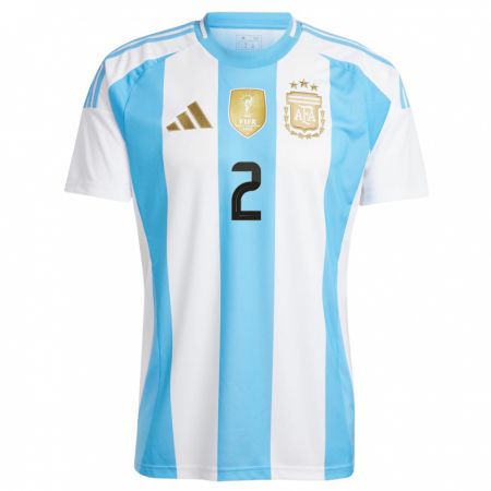 Kandiny Ženy Argentína Leandro Figueredo #2 Biela Modrá Dresy Hazai Csapatmez 24-26 Triĭká