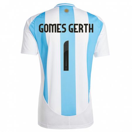 Kandiny Ženy Argentína Federico Gomes Gerth #1 Biela Modrá Dresy Hazai Csapatmez 24-26 Triĭká