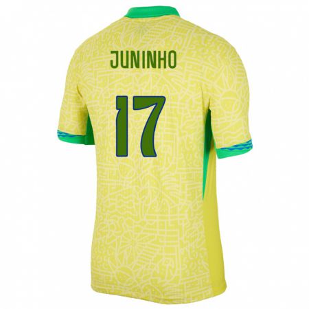Kandiny Ženy Brazília Juninho #17 Žltá Dresy Hazai Csapatmez 24-26 Triĭká