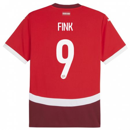 Kandiny Ženy Švajčiarsko Bradley Fink #9 Červená Dresy Hazai Csapatmez 24-26 Triĭká