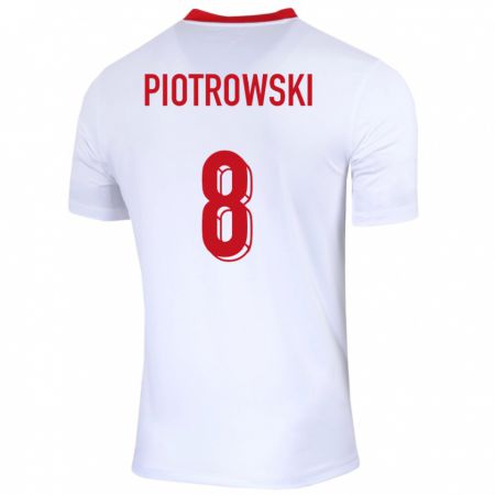 Kandiny Ženy Poľsko Jakub Piotrowski #8 Biely Dresy Hazai Csapatmez 24-26 Triĭká