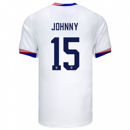 Kandiny Ženy Americké Johnny #15 Biely Dresy Hazai Csapatmez 24-26 Triĭká