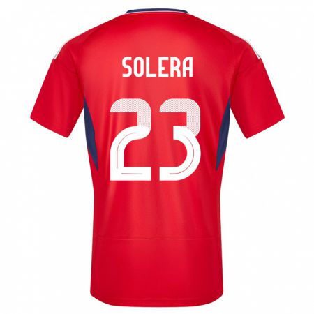 Kandiny Ženy Kostarika Daniela Solera #23 Červená Dresy Hazai Csapatmez 24-26 Triĭká