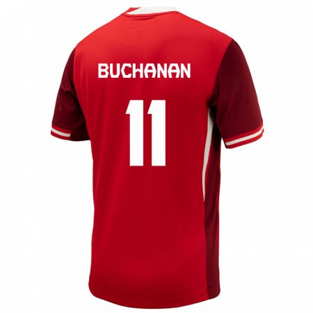 Kandiny Ženy Kanada Tajon Buchanan #11 Červená Dresy Hazai Csapatmez 24-26 Triĭká