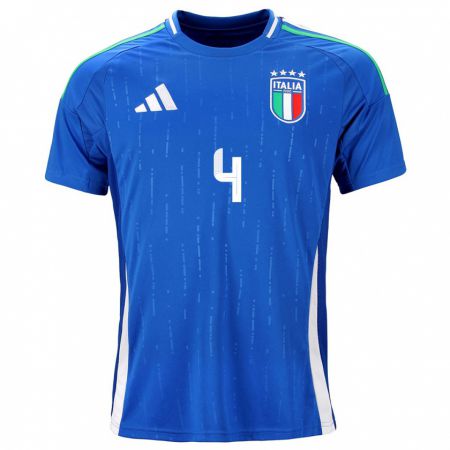 Kandiny Ženy Taliansko Federico Gatti #4 Modrá Dresy Hazai Csapatmez 24-26 Triĭká