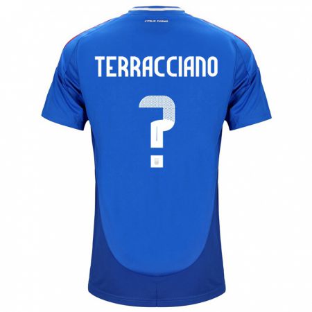 Kandiny Ženy Taliansko Filippo Terracciano #0 Modrá Dresy Hazai Csapatmez 24-26 Triĭká