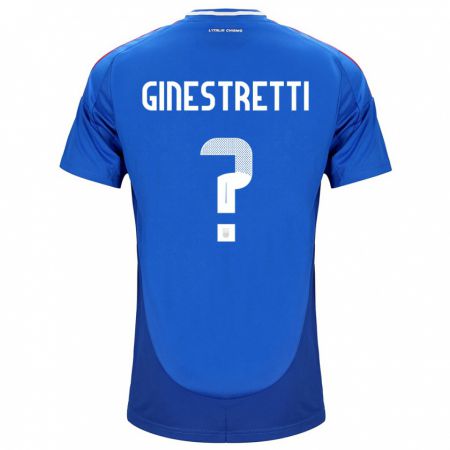 Kandiny Ženy Taliansko Davide Ginestretti #0 Modrá Dresy Hazai Csapatmez 24-26 Triĭká