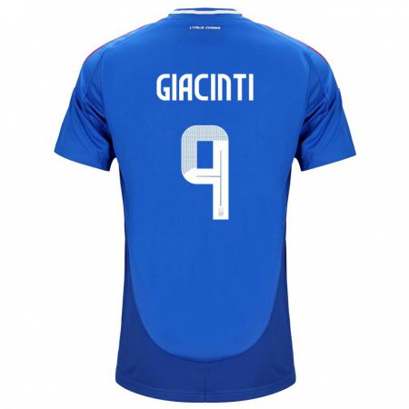 Kandiny Ženy Taliansko Valentina Giacinti #9 Modrá Dresy Hazai Csapatmez 24-26 Triĭká