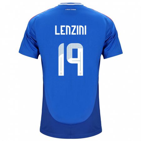 Kandiny Ženy Taliansko Martina Lenzini #19 Modrá Dresy Hazai Csapatmez 24-26 Triĭká