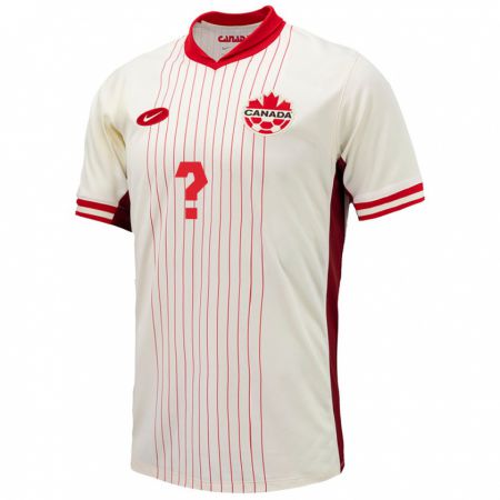 Kandiny Ženy Kanada Samuel Banfi #0 Biely Dresy Idegenbeli Csapatmez 24-26 Triĭká