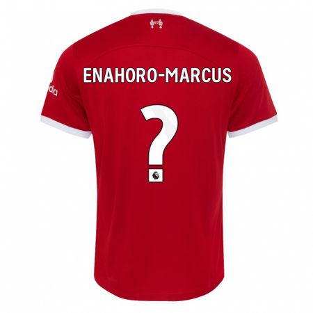 Kandiny Deti Louis Enahoro-Marcus #0 Červená Dresy Hazai Csapatmez 2023/24 Triĭká