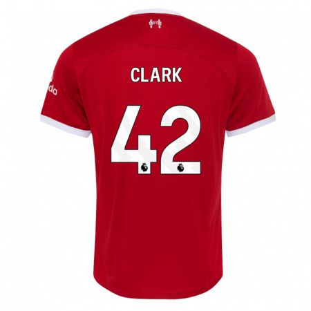 Kandiny Deti Bobby Clark #42 Červená Dresy Hazai Csapatmez 2023/24 Triĭká