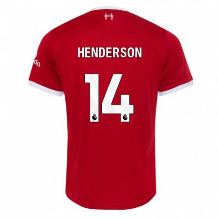 Kandiny Deti Henderson #14 Červená Dresy Hazai Csapatmez 2023/24 Triĭká