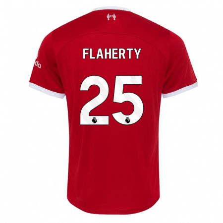 Kandiny Deti Gilly Flaherty #25 Červená Dresy Hazai Csapatmez 2023/24 Triĭká
