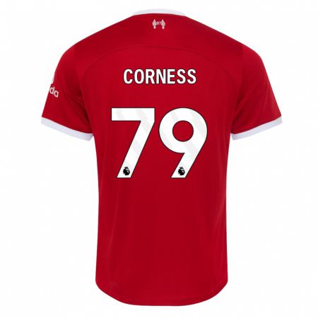 Kandiny Deti Dominic Corness #79 Červená Dresy Hazai Csapatmez 2023/24 Triĭká