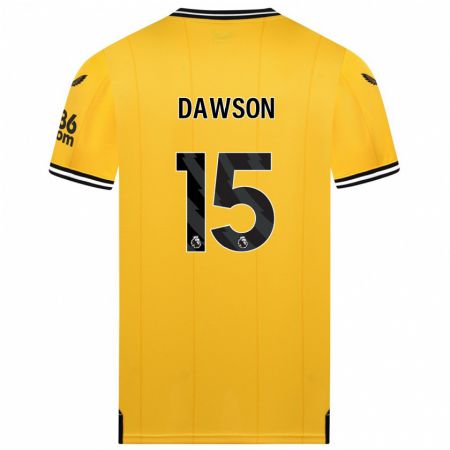 Kandiny Deti Craig Dawson #15 Žltá Dresy Hazai Csapatmez 2023/24 Triĭká