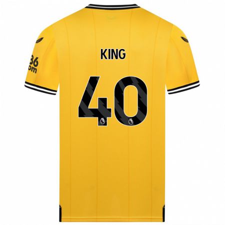 Kandiny Deti Tom King #40 Žltá Dresy Hazai Csapatmez 2023/24 Triĭká