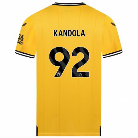 Kandiny Deti Kam Kandola #92 Žltá Dresy Hazai Csapatmez 2023/24 Triĭká