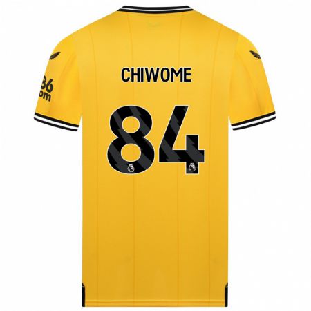 Kandiny Deti Leon Chiwome #84 Žltá Dresy Hazai Csapatmez 2023/24 Triĭká
