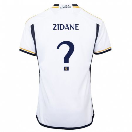 Kandiny Deti Elyaz Zidane #0 Biely Dresy Hazai Csapatmez 2023/24 Triĭká