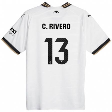 Kandiny Deti Cristian Rivero #13 Biely Dresy Hazai Csapatmez 2023/24 Triĭká