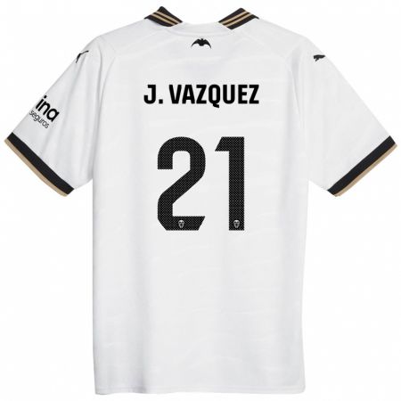 Kandiny Deti Jesús Vázquez #21 Biely Dresy Hazai Csapatmez 2023/24 Triĭká